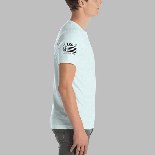 RJ Cole Patriot Everyday Logo Tee – Sleeve Branded Classic - R. J. Cole